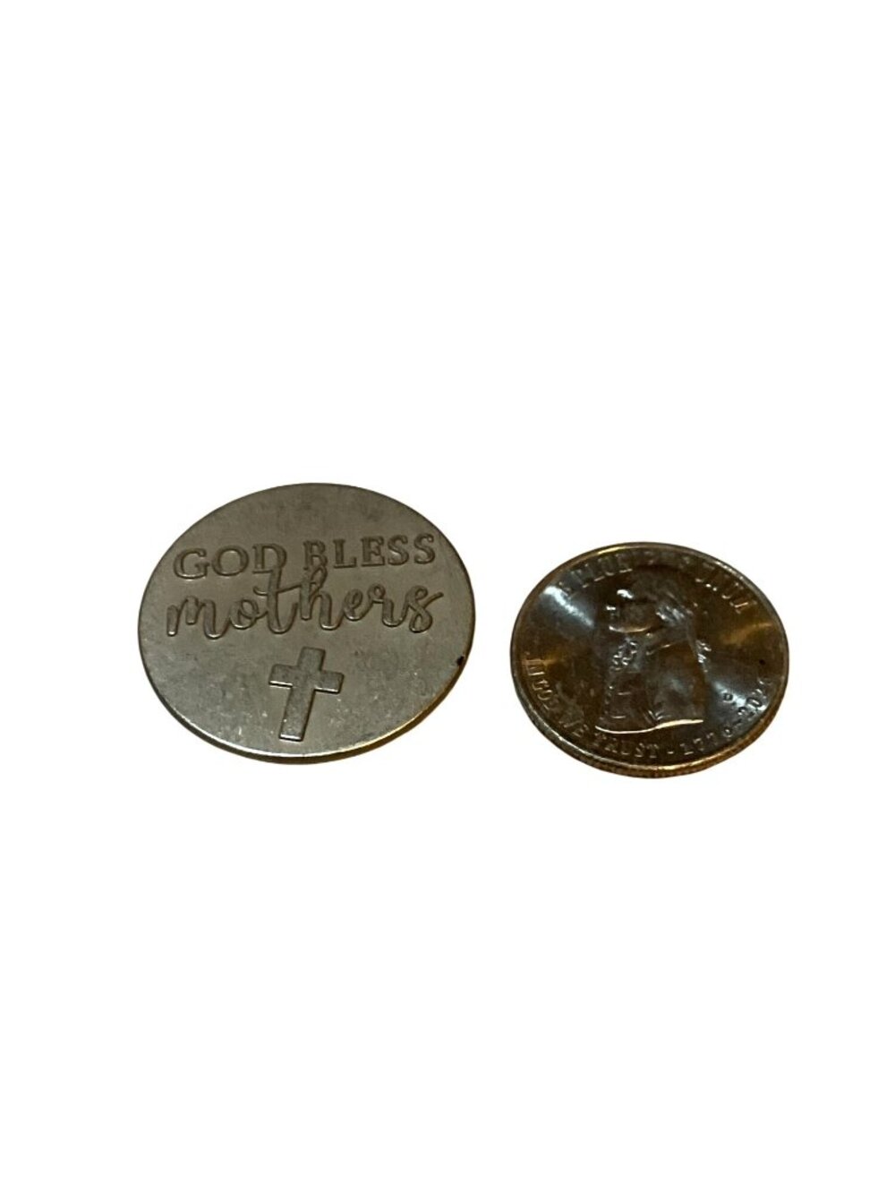 50pcs Coins " God Bless Mothers" on Both Side Metal Alloy Coins NEW